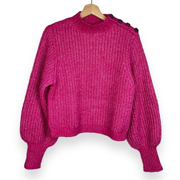 Nasty Gal Premium Chunky Knit Balloon Sleeve Sweater - Picture 5 of 10